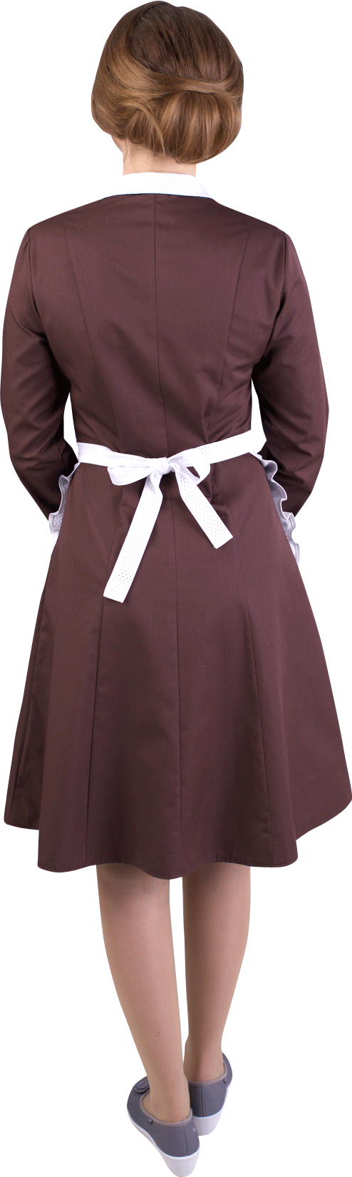 Платье с фартуком  210-01, 207-03